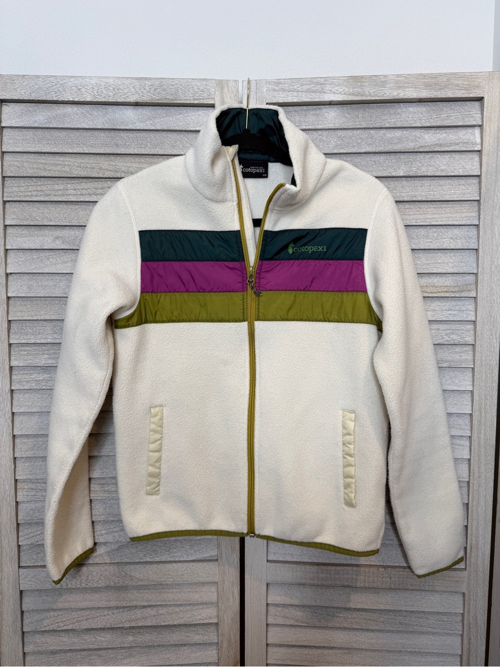 Cotopaxi Full Zip Teca Fleece Women’s Size Small White